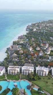 Beach on the Coast of Zanzibar Island Tanzania