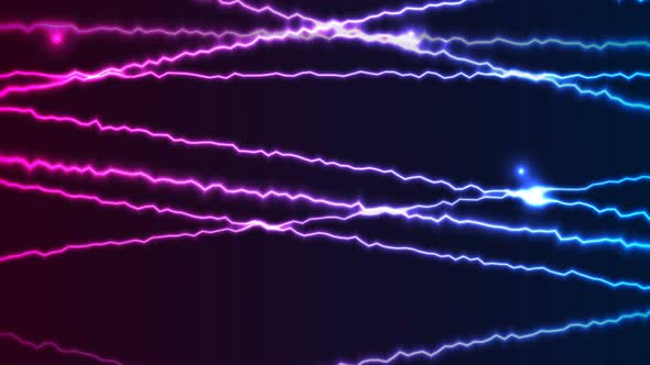 Blue Purple Electric Current Flow