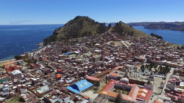 Copacabana on Lake Titicaca in Bolivia