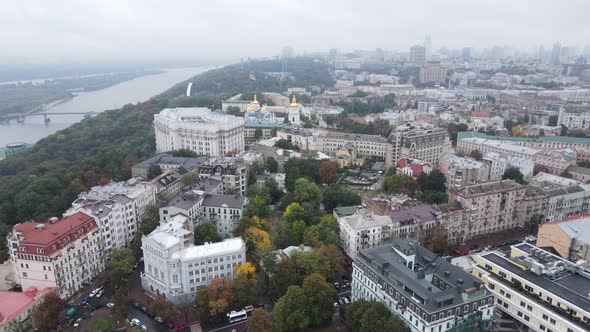 Kyiv - the Capital of Ukraine. Aerial View. Kiev