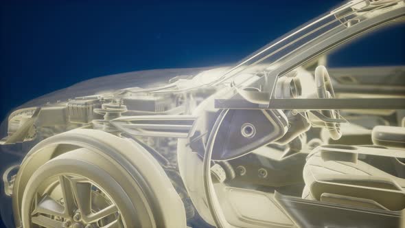 Detailed Car Engine and Other Parts alt