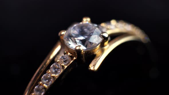 a Brilliant Round Diamond in a Ring