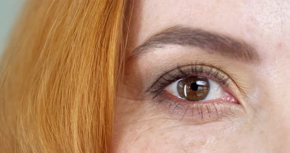 Woman's Brown Eyes