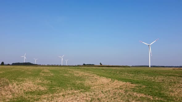 Renewable Energy Windmill Turbine in the Field