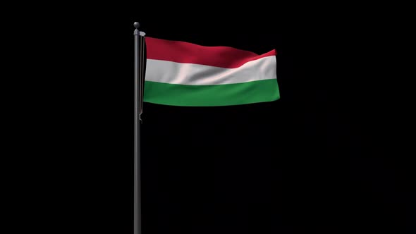 Hungary Flag With Alpha 2K
