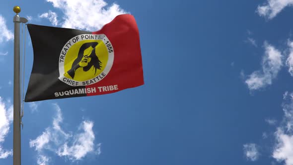 Suquamish Tribe Flag Native American Flag On Flagpole