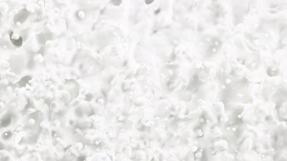 Super Slow Motion Shot of Swirling Fresh Milk at 1000Fps