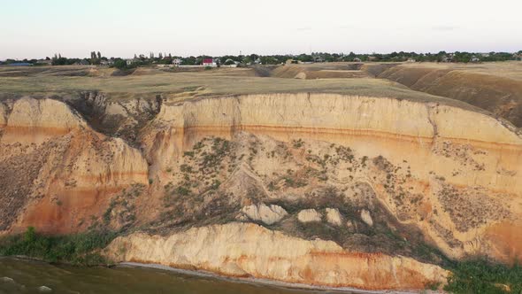 Canyon near the River in Kherson Region Ukraine