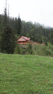 Ukraine Carpathian Mountains House in the Mountains