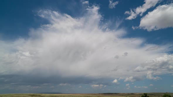 Time lapse of clouds moving over the New Mexico landscape