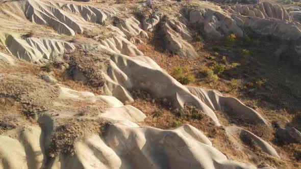 Cappadocia Landscape Aerial View. Turkey. Goreme National Park