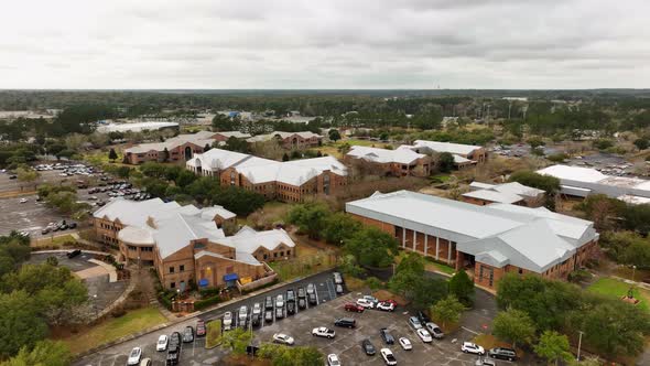 Aerial Drone Video Tallahassee Community College Campus Buildings