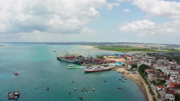 Aerial View Zanzibar Tanzania