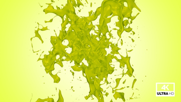 Kiwifruit Juice Splash Collision