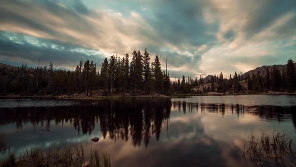 Time Lapse of Butterfly Lake in the Uinta Mountains.