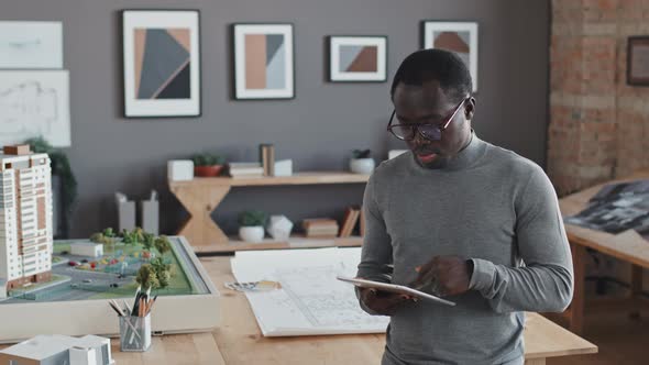 Black Architect with Tablet