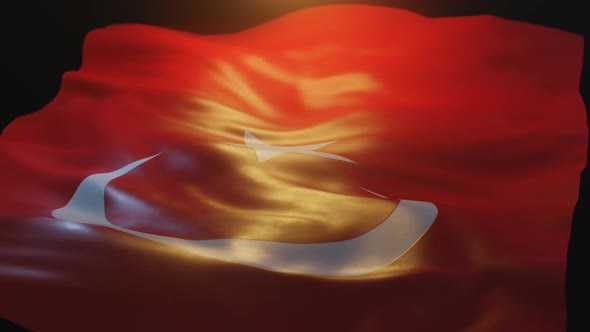 Turkey Flag Low Angle View