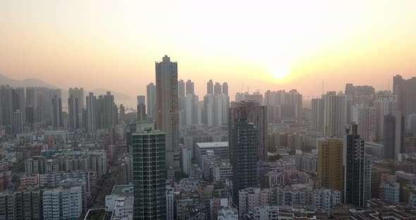 Aerial Hong Kong Sham Shui Po Garden Hill