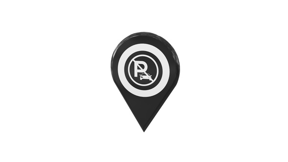 Map Location Pin With No Parking Icon Black V10