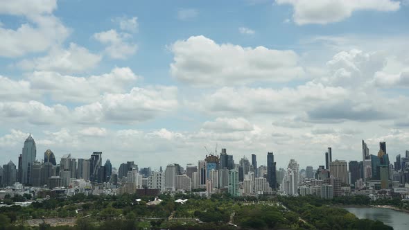 Beautiful building architecture around Bangkok city in Thailand