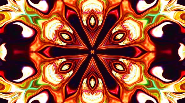 Bright abstract light governing full color, kaleidoscope