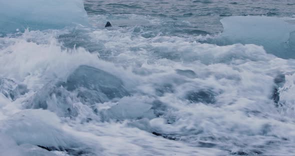 Iceland Black Sand Beach Icebergs