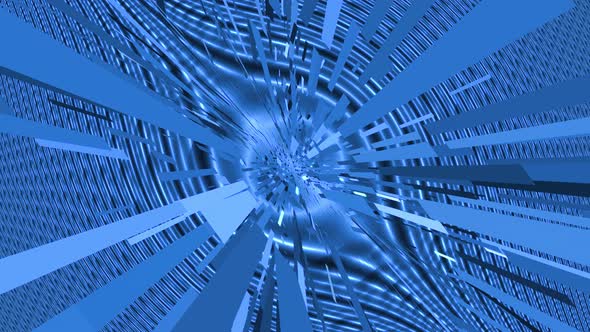 4K Blue Blockchain Data Background Seamless Loop V3 alt