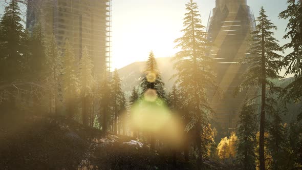 City of London Skyline At Sunset alt