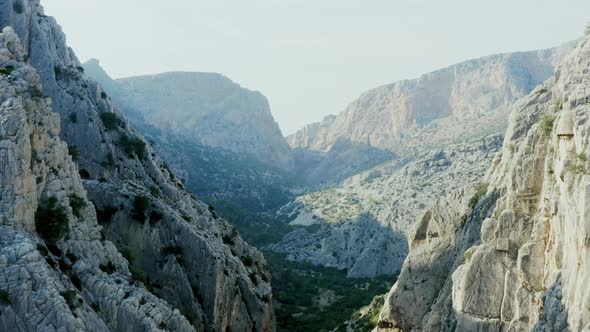 Aerial view of Caminito del rey