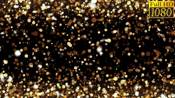 Gold Particle Background Loops Pack V1