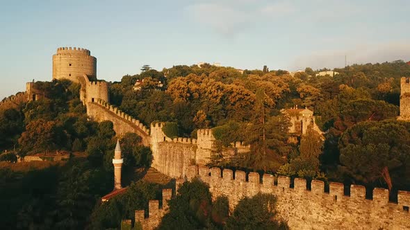 Istanbul Rumeli Fortress at sunrise