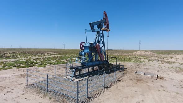 pumping station works in the field