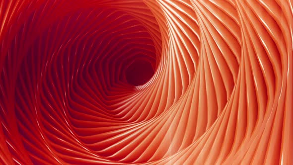 Abstract Orange 3d Circle