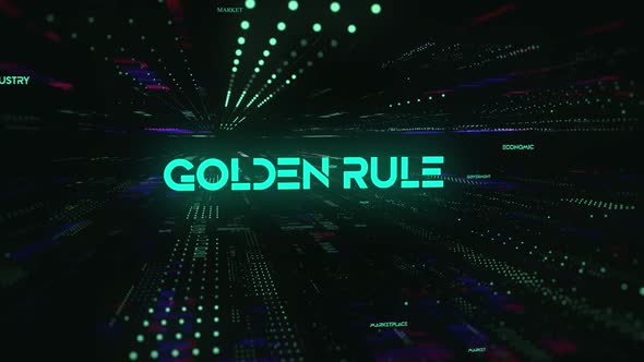 Sci Fi Digital Economics Word Golden Rule