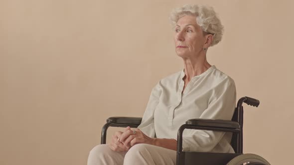 Portrait of Senior Woman in Wheelchair
