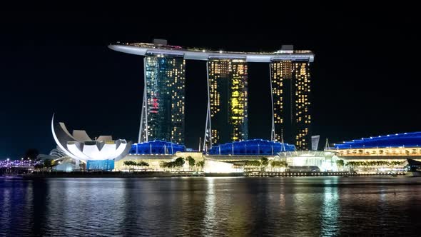 Singapore Timelapse at Night