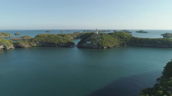 Set of Islands in Sea. Philippines