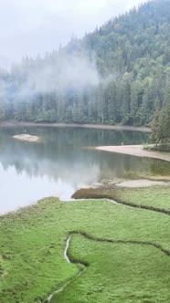 Vertical Video Mountain Lake Synevyr