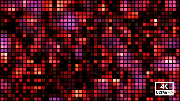 Multicolor Digital Dots Led Display Background Animation Looped V17