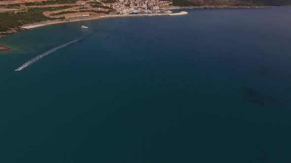 Panoramic View of Lustica Bay and Marina Village