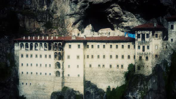 Sumela Monastery on the Rocky Mountain