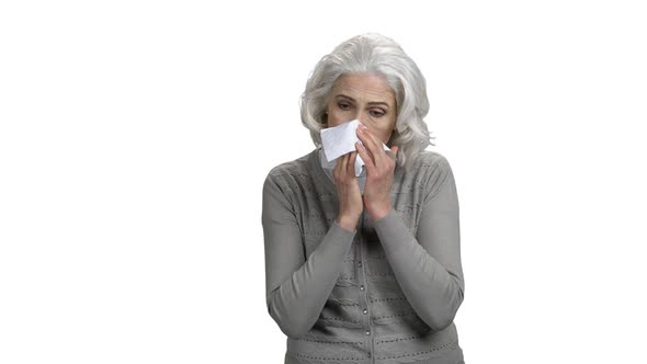 Woman Catch a Cold