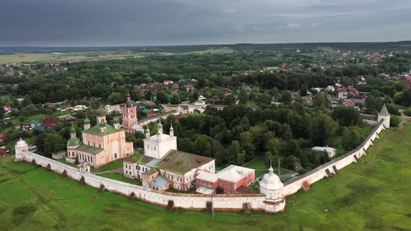 Aerial View of Goritsky Monastery in Pereslavl-Zalessky