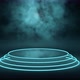 Futuristic podium with fog in neon lighting - VideoHive Item for Sale