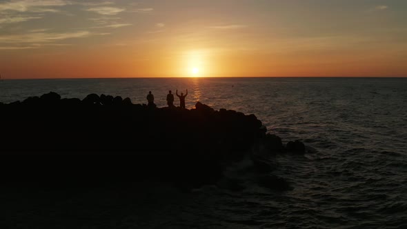 Sunset Over the Sea