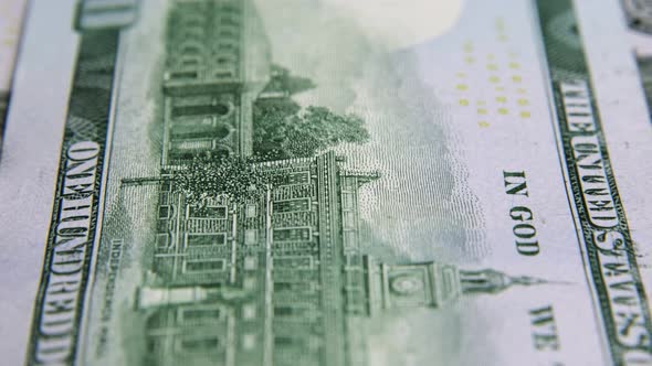 USD Dollar banknotes, paper money, exchange rate currency. Cash banknotes. The concept of finance