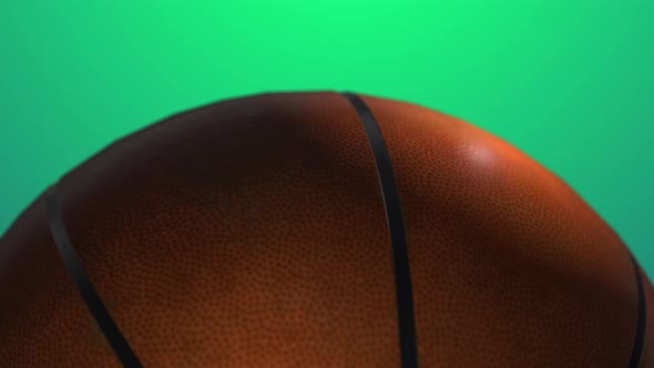 Minimal Basketball Close Sports Background Green