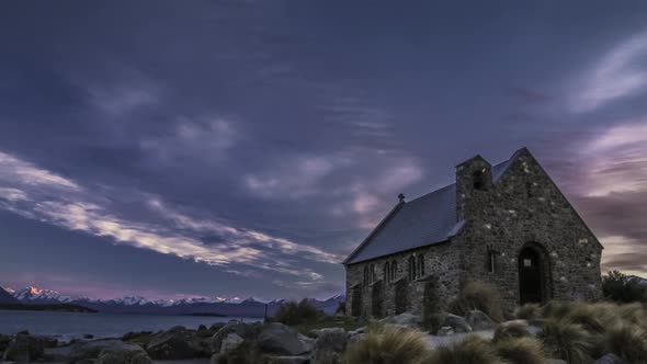 Timelapse of New Zealand iconic church