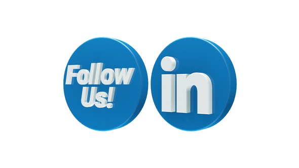 3D Follow Us Linkedin Icon