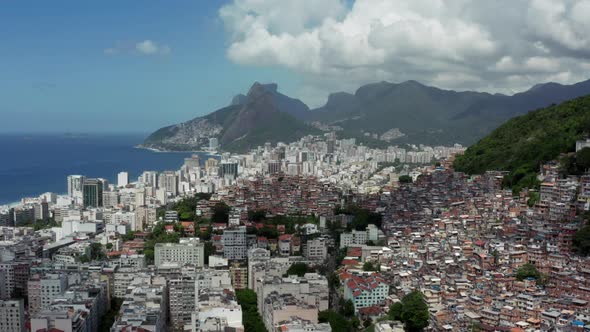 Aerial View Rio De Janeiro Brazil Cityscape